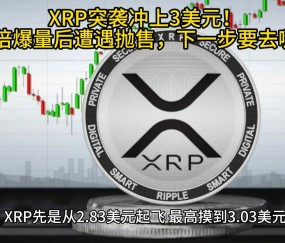 爱游戏体育-XRP冲破18.19美元门槛，大涨阶段是否已经到来？，引爆行情