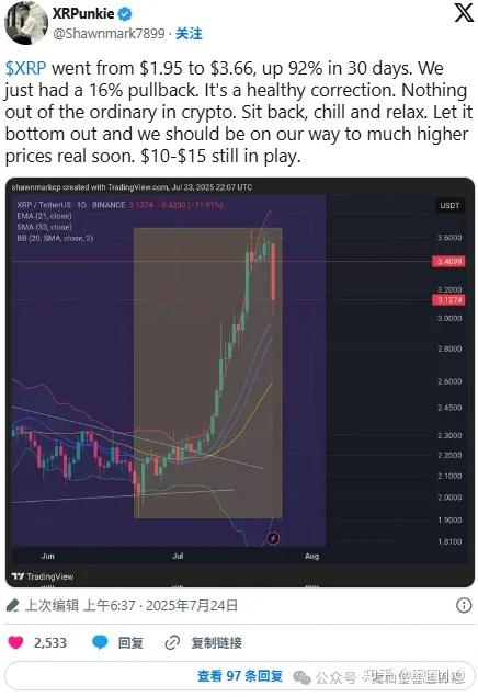 XRP冲破18.19美元门槛，大涨阶段是否已经到来？，引爆行情